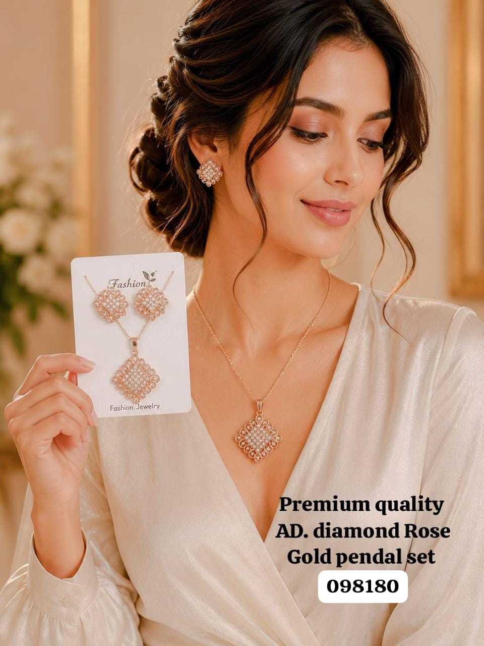 YNF Wholesale AD Diamond Pendant  | Surat Manufacturer