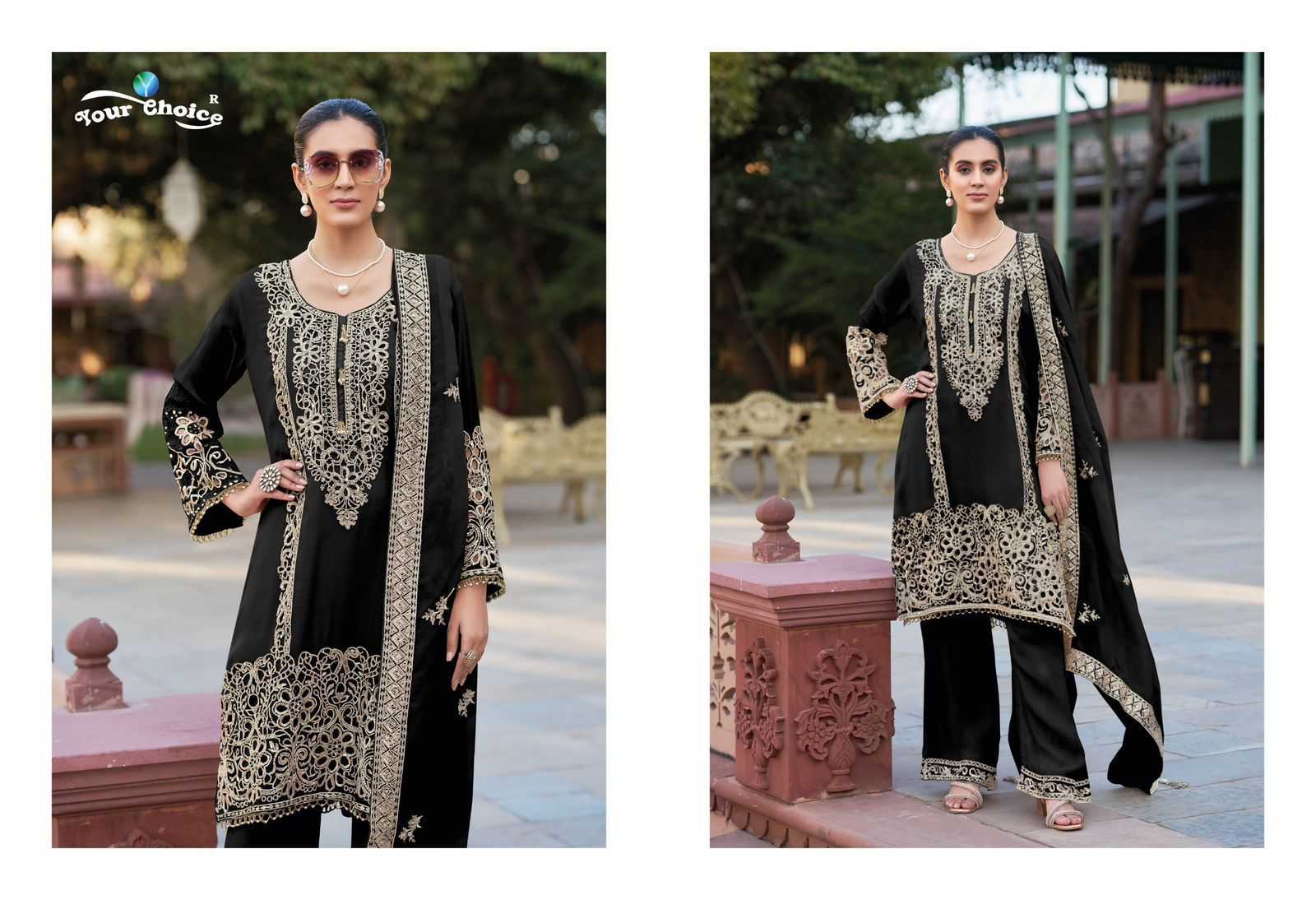 YNF Wholesale Chinon Party Wear Suits  | Surat Manufacturer
