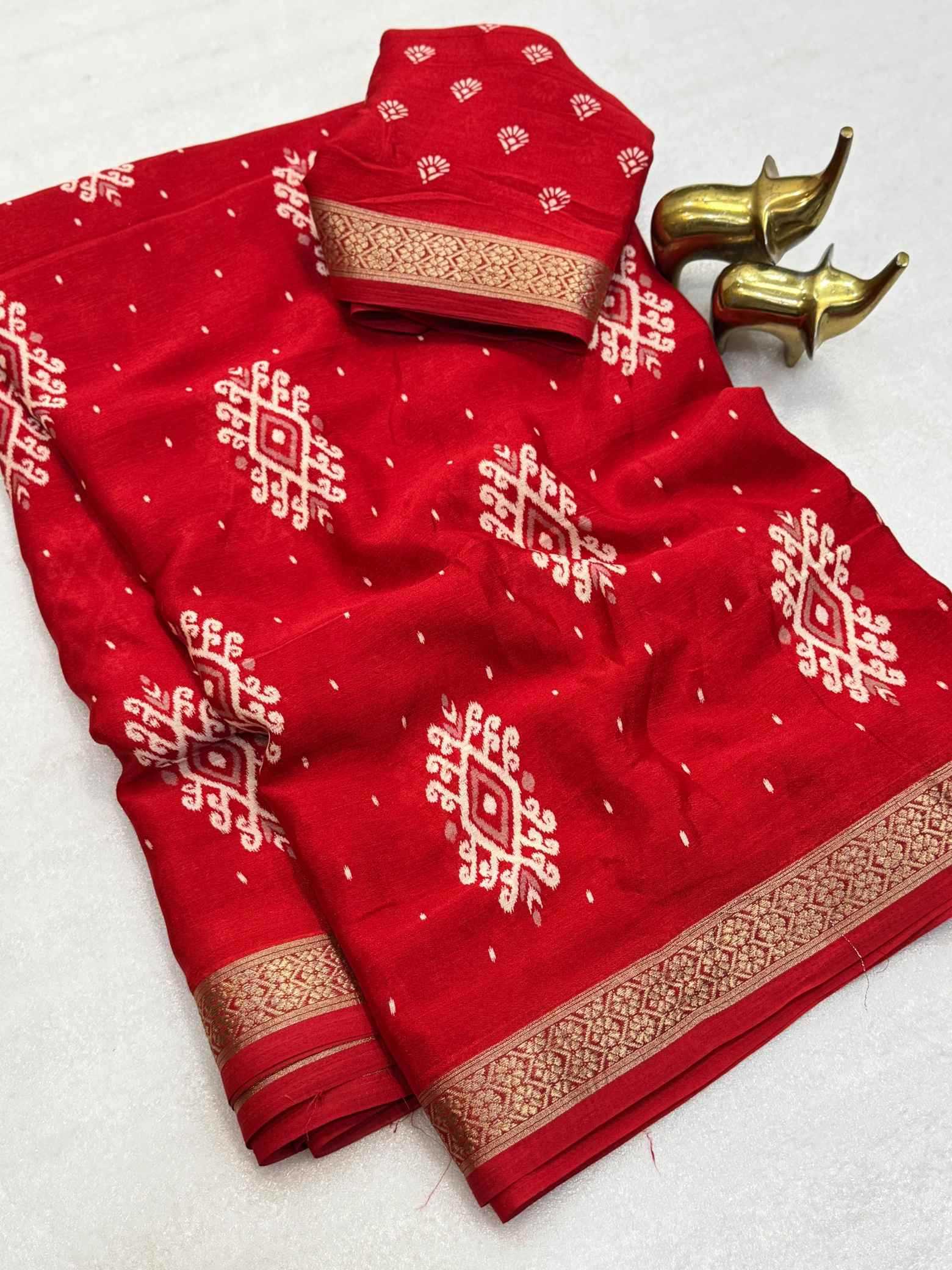 YNF Wholesale Chinon Silk Printed Silk Saree  | Surat Manufacturer