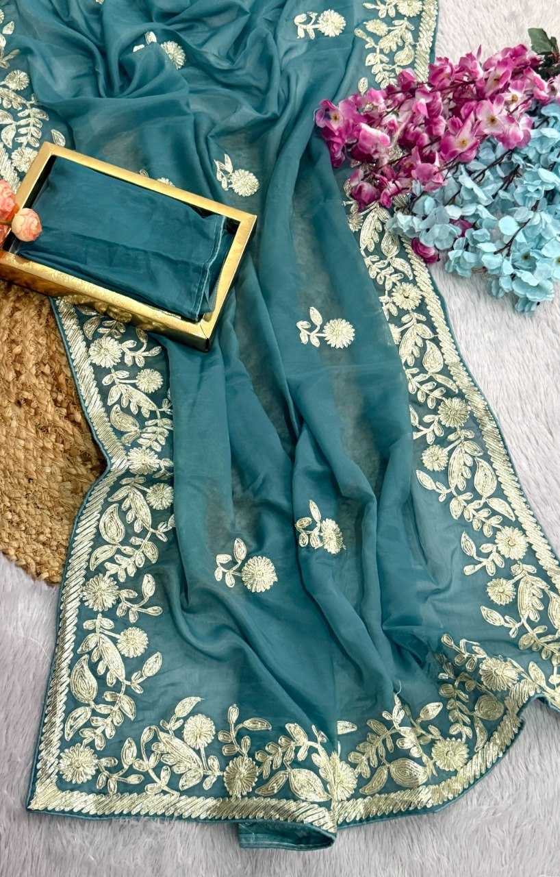 YNF Wholesale Heavy Roman Silk Party Wear Sarees  | Surat Manufacturer