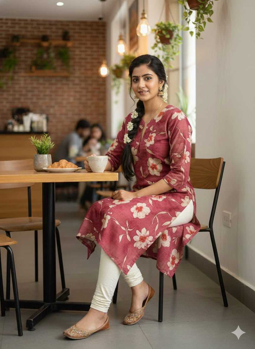 YNF Wholesale Cotton Long Kurtis  | Surat Manufacturer