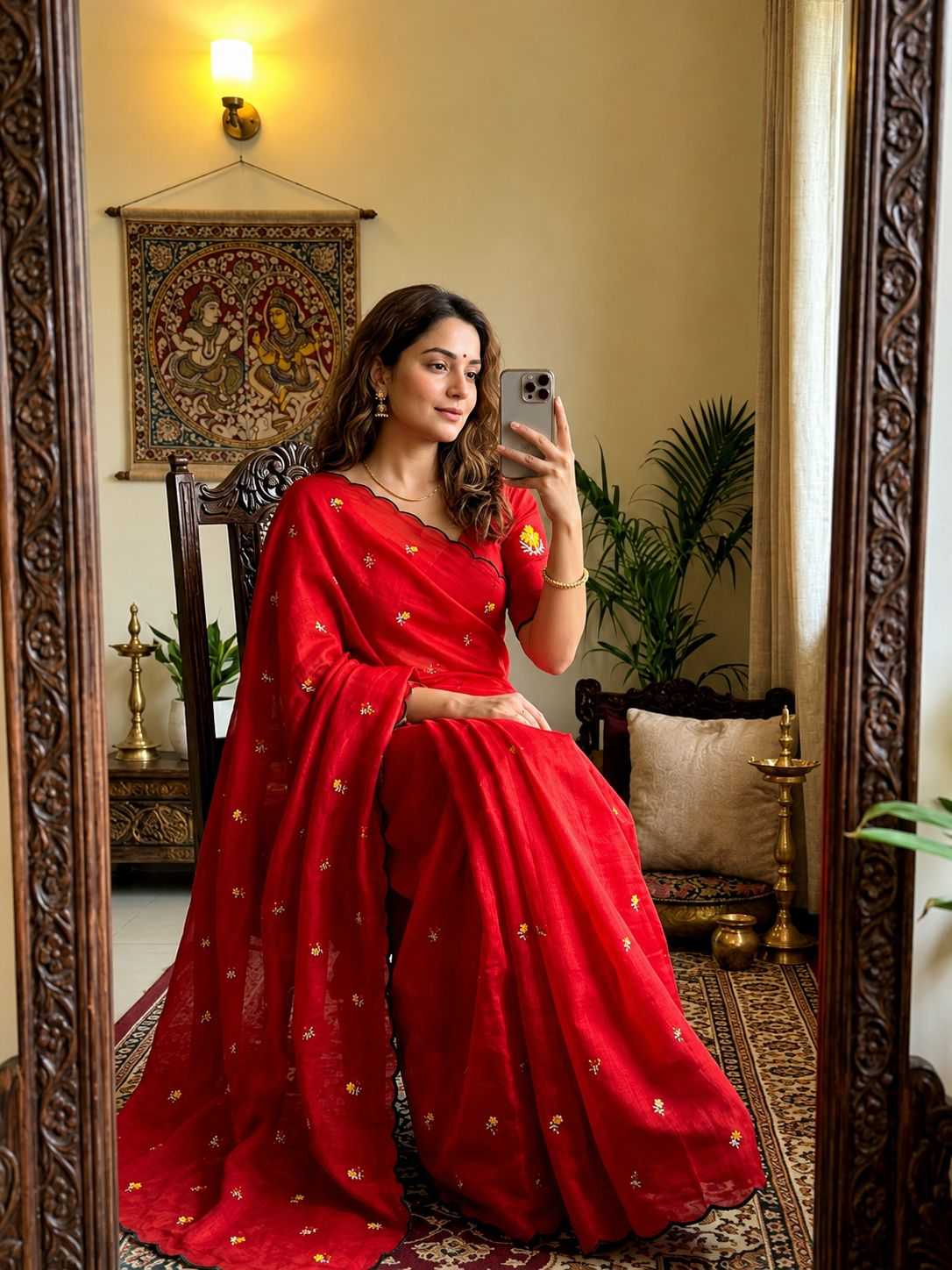 YNF Wholesale Kota Checks Party Wear Sarees  | Surat Manufacturer