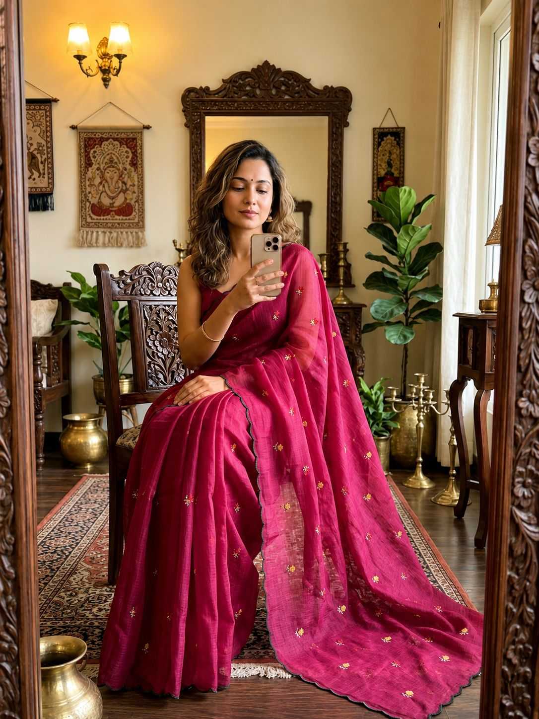 YNF Wholesale Kota Checks Party Wear Sarees  | Surat Manufacturer