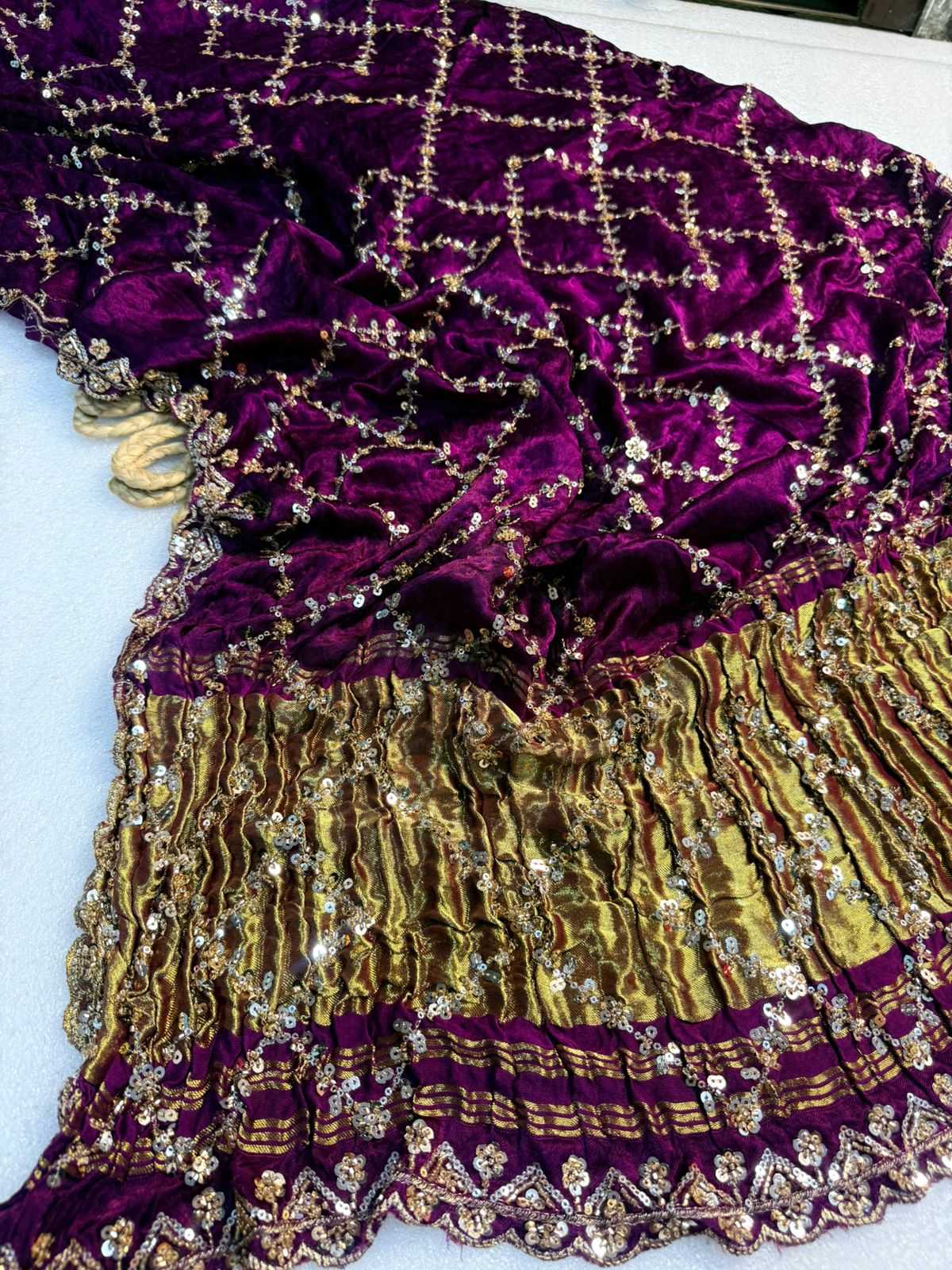 YNF Wholesale Gajji Silk Hand Work Sarees  | Surat Manufacturer