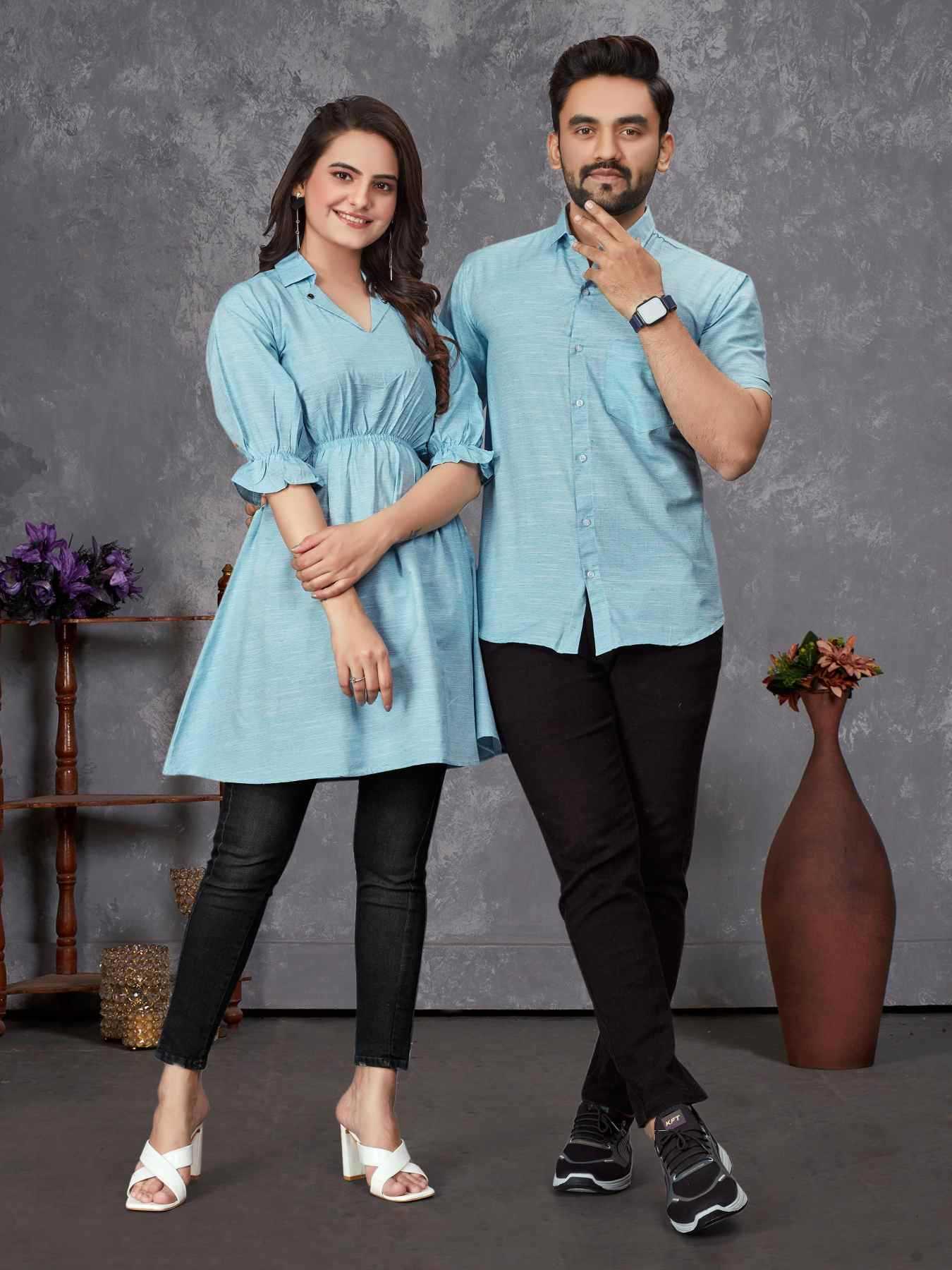YNF Wholesale Cotton Couple Matching Ethnic Outfits  | Surat Manufacturer