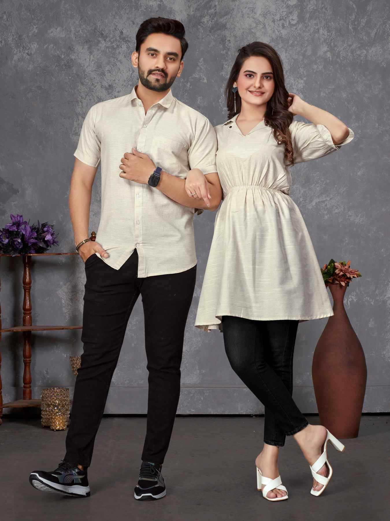 YNF Wholesale Cotton Couple Matching Ethnic Outfits  | Surat Manufacturer