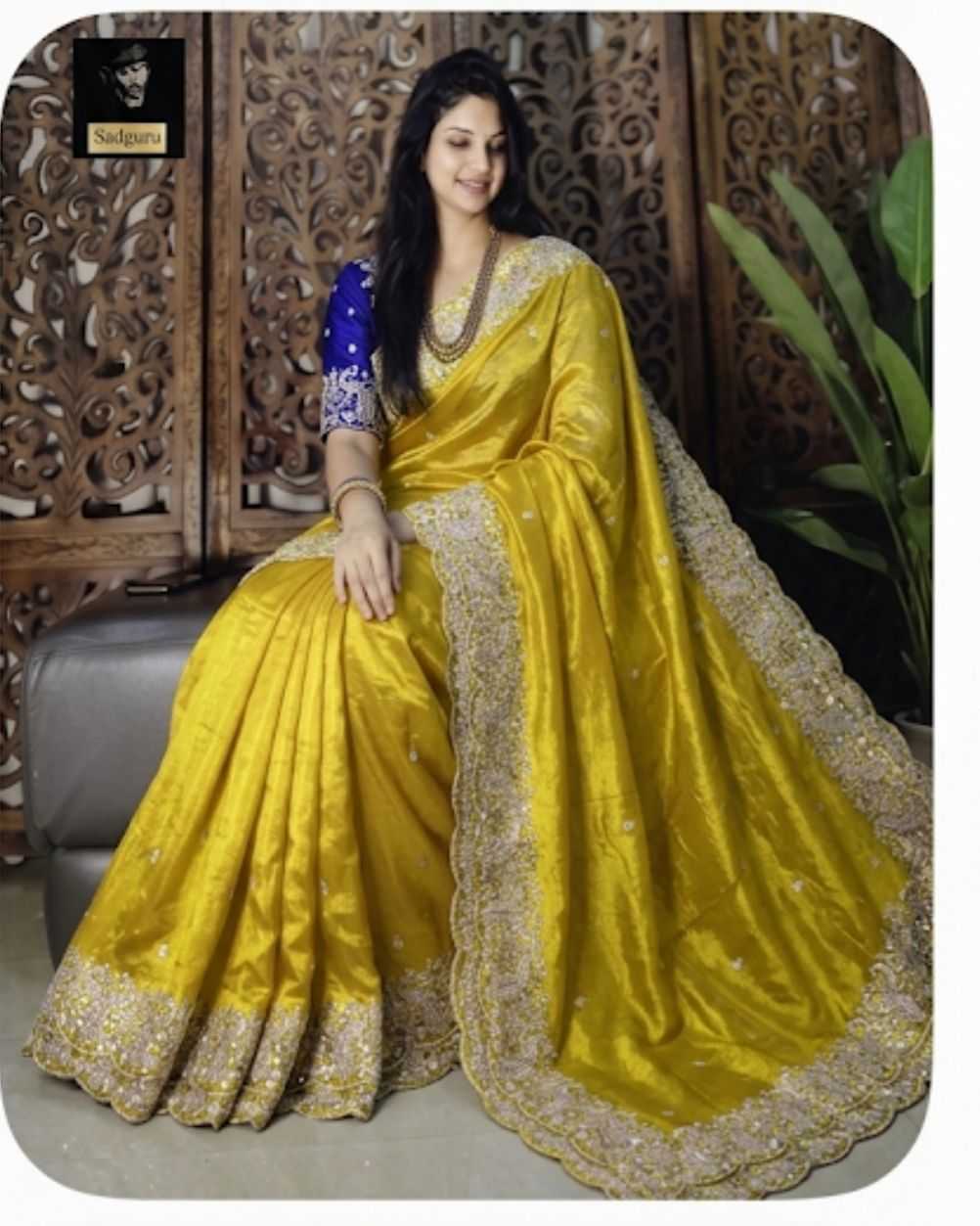 YNF Wholesale Satin Silk Brocade Sarees  | Surat Manufacturer