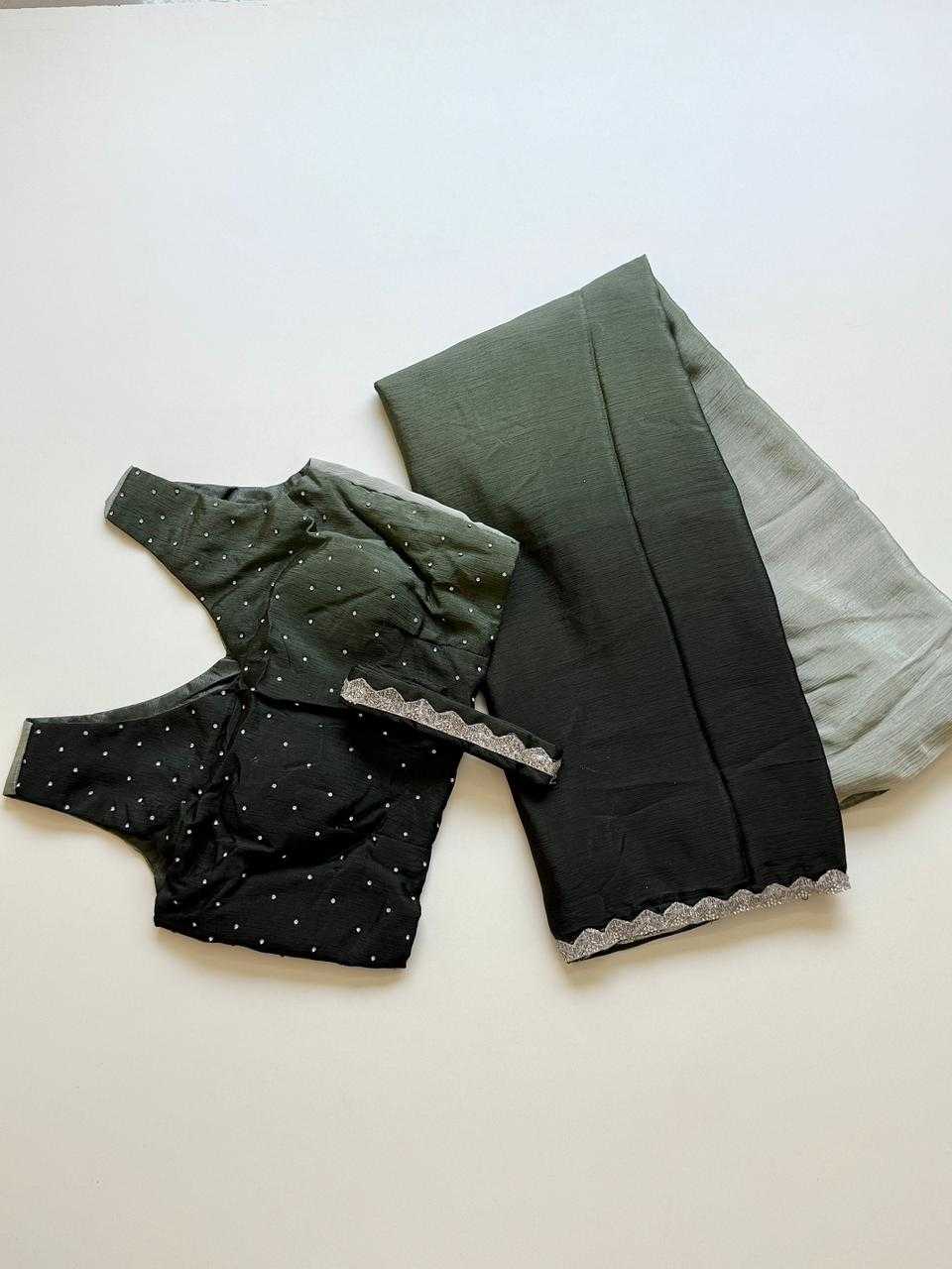 YNF Wholesale Chinon Ready To Wear Sarees  | Surat Manufacturer