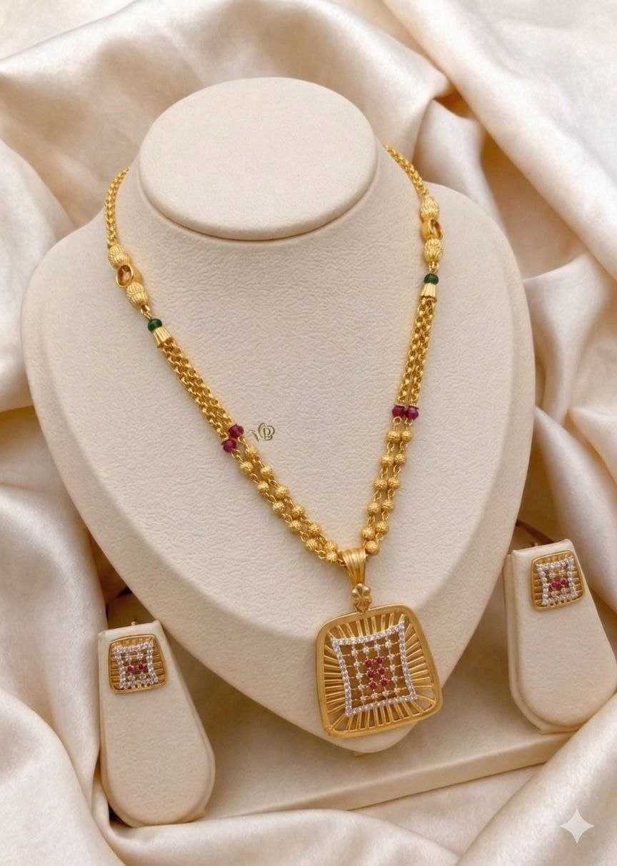 YNF Wholesale Brass Fancy Mala Necklaces KESH164 | Surat Manufacturer