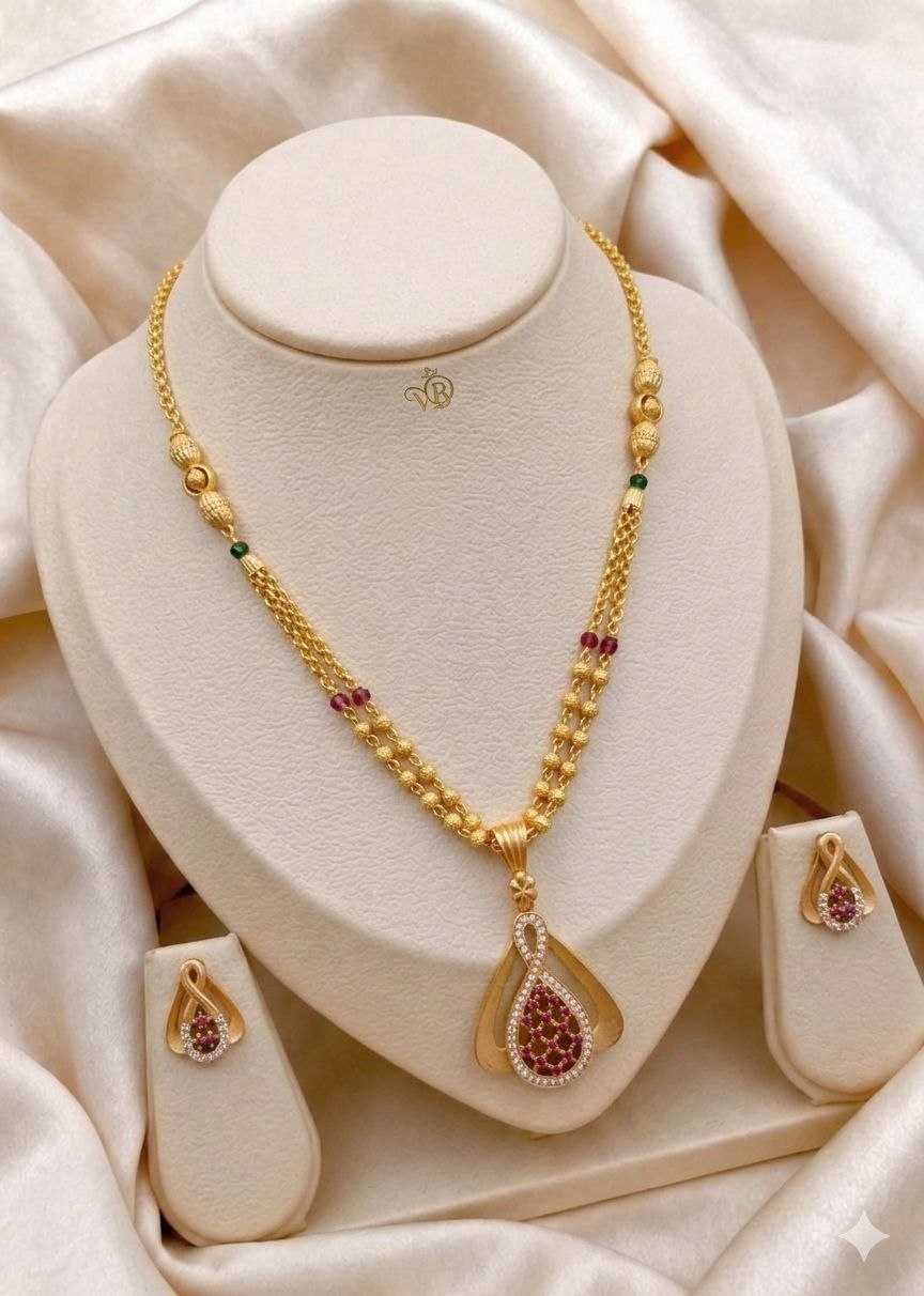 YNF Wholesale Brass Fancy Mala Necklaces KESH164 | Surat Manufacturer