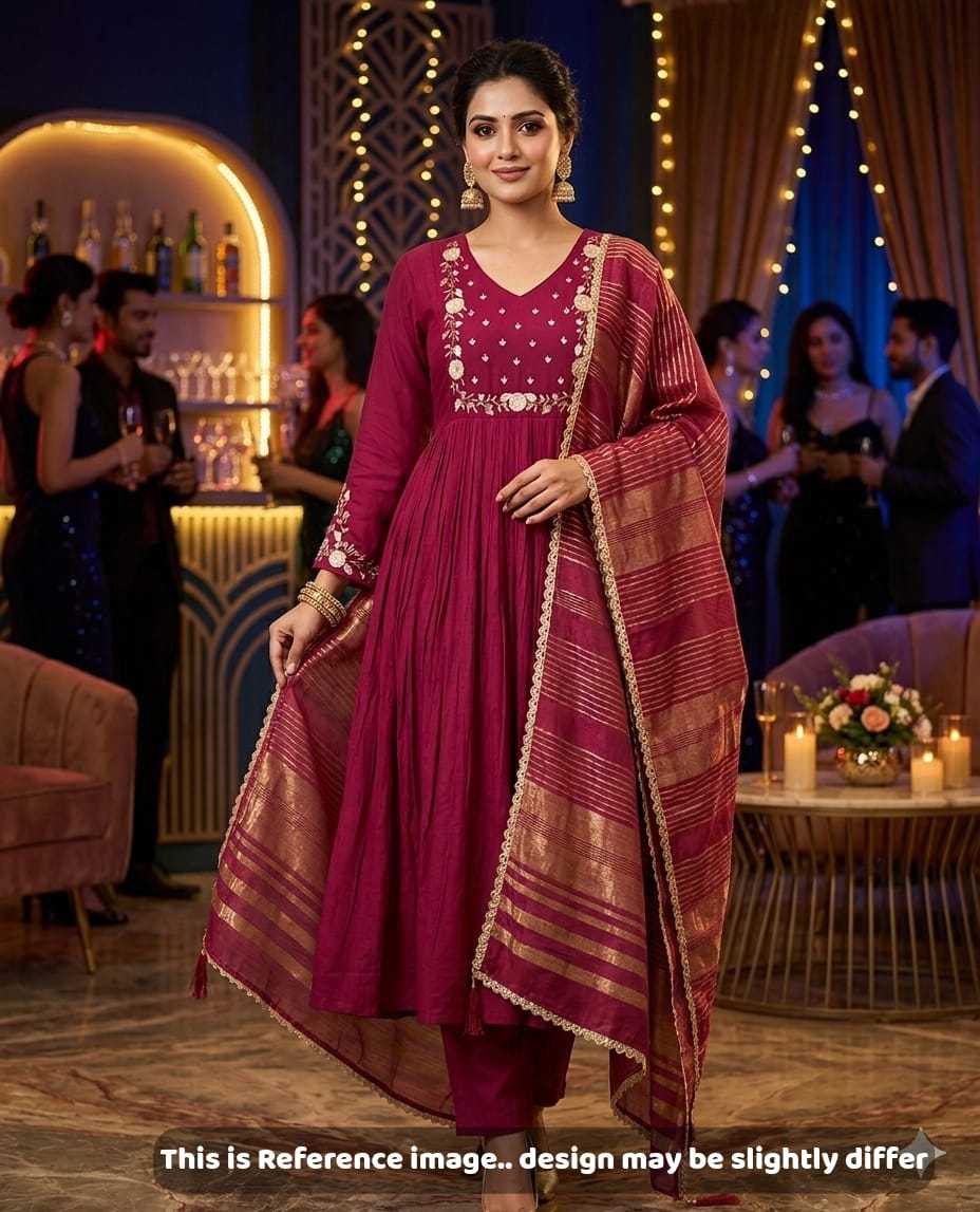 YNF Wholesale Chanderi Soft Party Wear Kurtis KESH147 Muskan | Surat Manufacturer