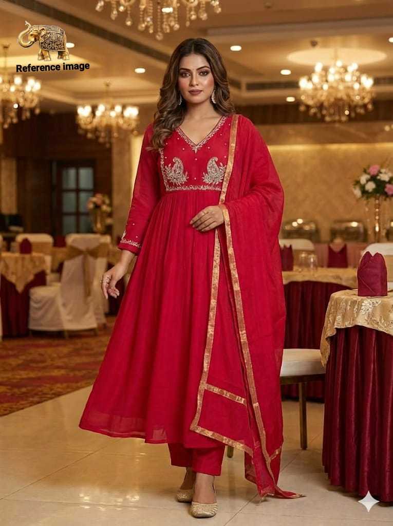 YNF Wholesale Chanderi Soft Party Wear Kurtis KESH147 Muskan | Surat Manufacturer