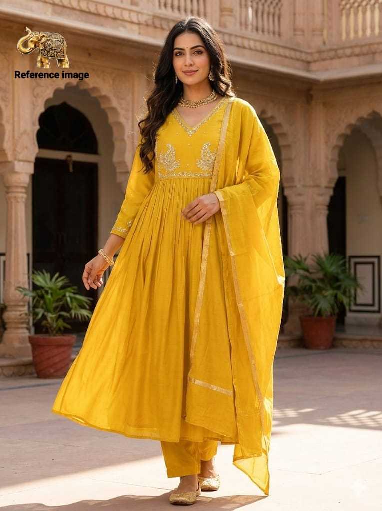 YNF Wholesale Chanderi Soft Party Wear Kurtis KESH147 Muskan | Surat Manufacturer