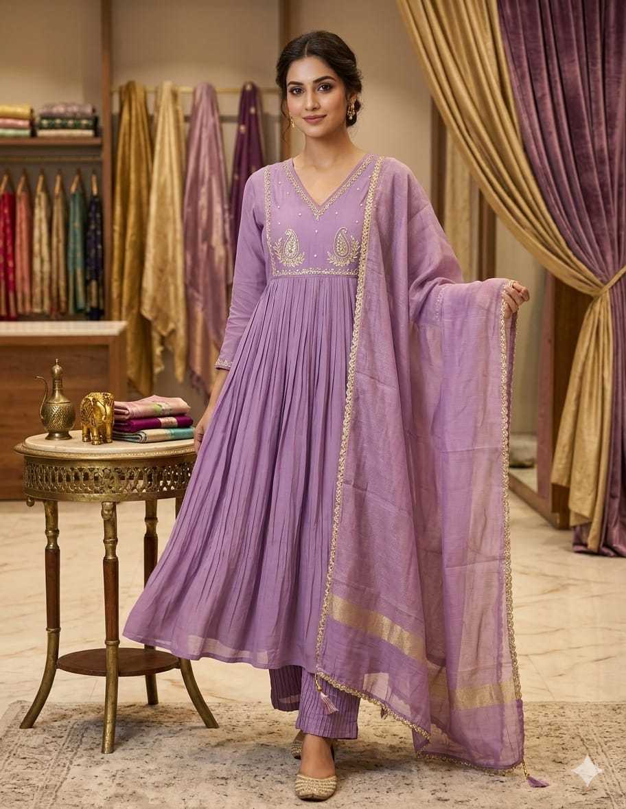 YNF Wholesale Chanderi Soft Party Wear Kurtis KESH147 Muskan | Surat Manufacturer