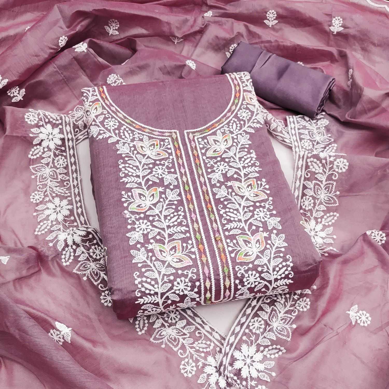 YNF Wholesale Chanderi Soft Embroidery Suits KESH153 Jivika | Surat Manufacturer