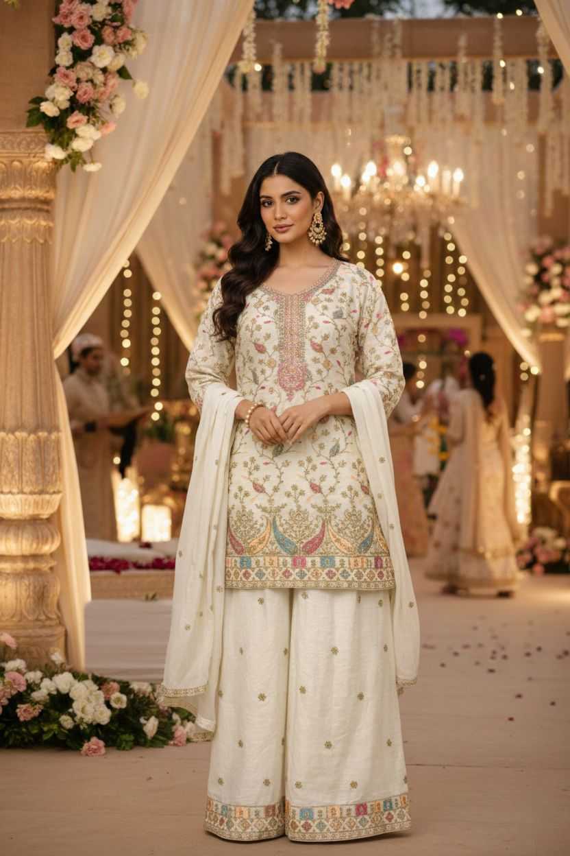 YNF Wholesale Chinon Embroidery Suits KESH745 D-5103 | Surat Manufacturer