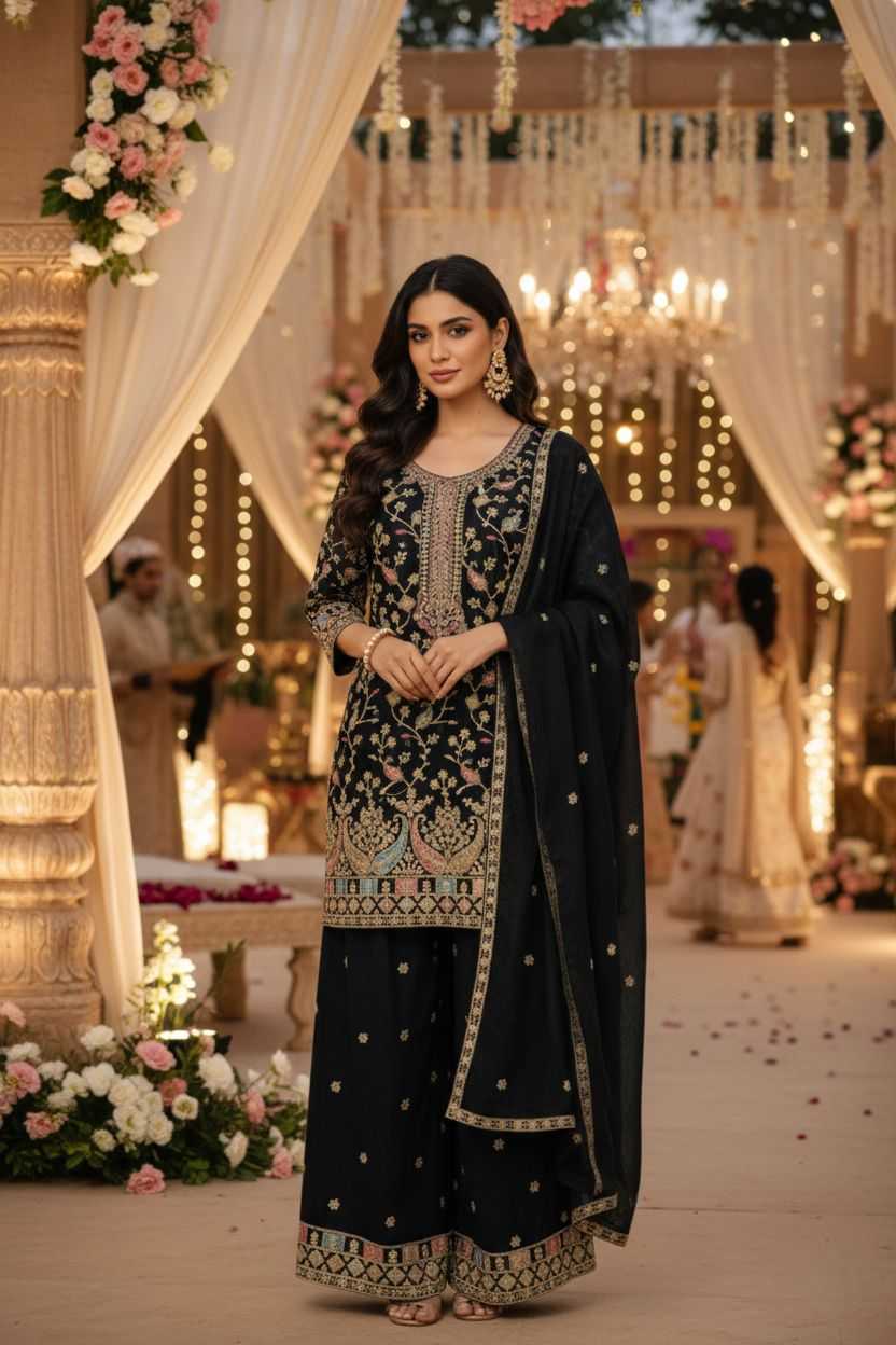 YNF Wholesale Chinon Embroidery Suits KESH745 D-5103 | Surat Manufacturer