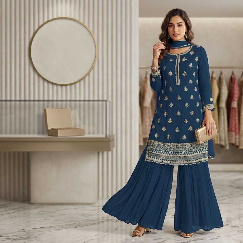 YNF Wholesale Chinon Embroidery Suits KESH745 TF-1314 | Surat Manufacturer