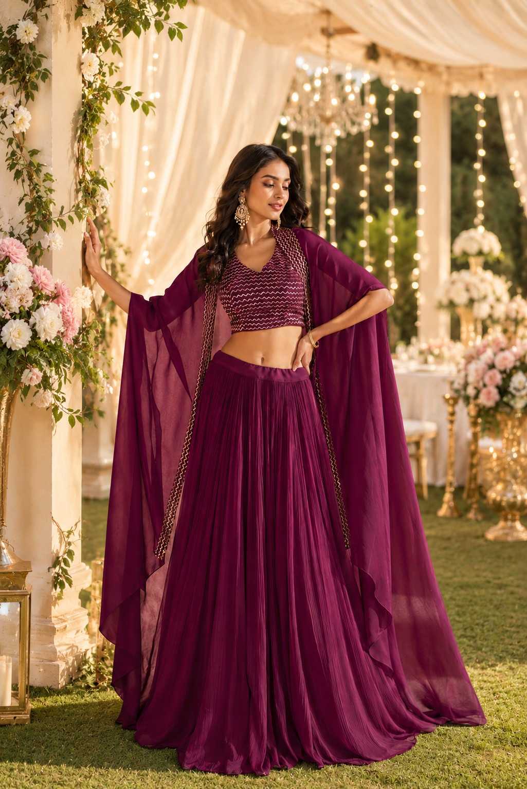 YNF Wholesale Chinon Silk Designer Lehenga KESH448 Aizara | Surat Manufacturer