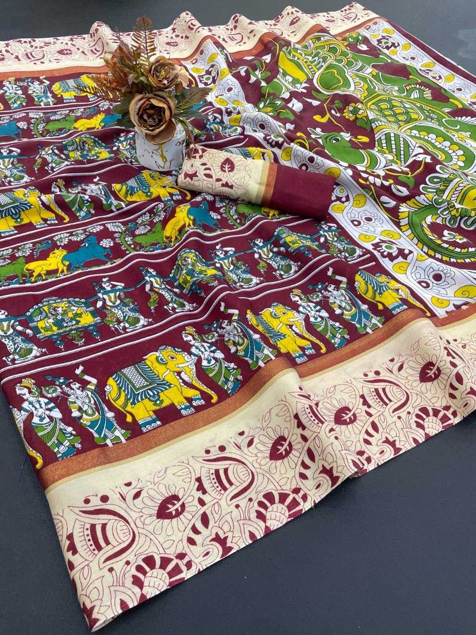 YNF Wholesale Cotton Fancy Sarees KESH173 MR08 | Surat Manufacturer
