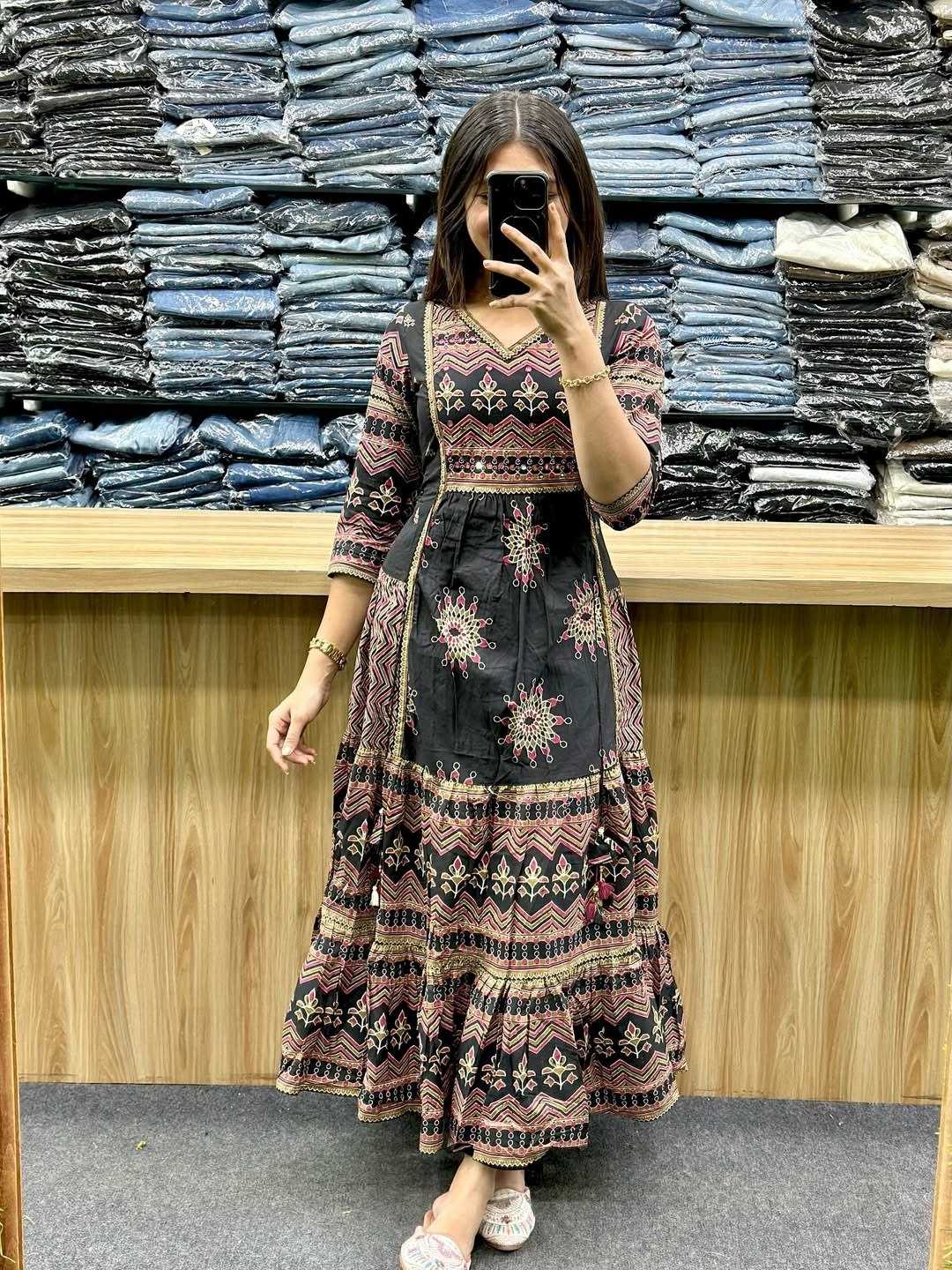 YNF Wholesale Cotton Anarkali Gown KESH562 108 | Surat Manufacturer