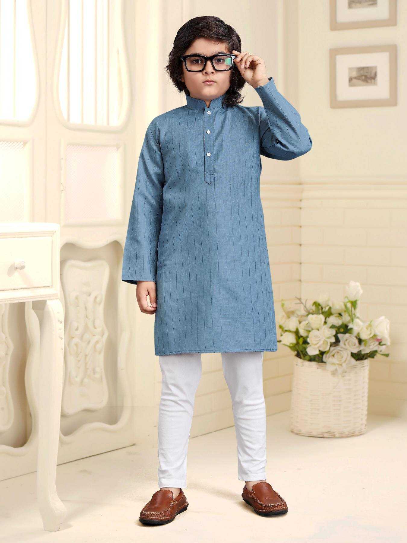 YNF Wholesale Cotton Boys Kurta Pyjama KESH620 Hooriyah | Surat Manufacturer