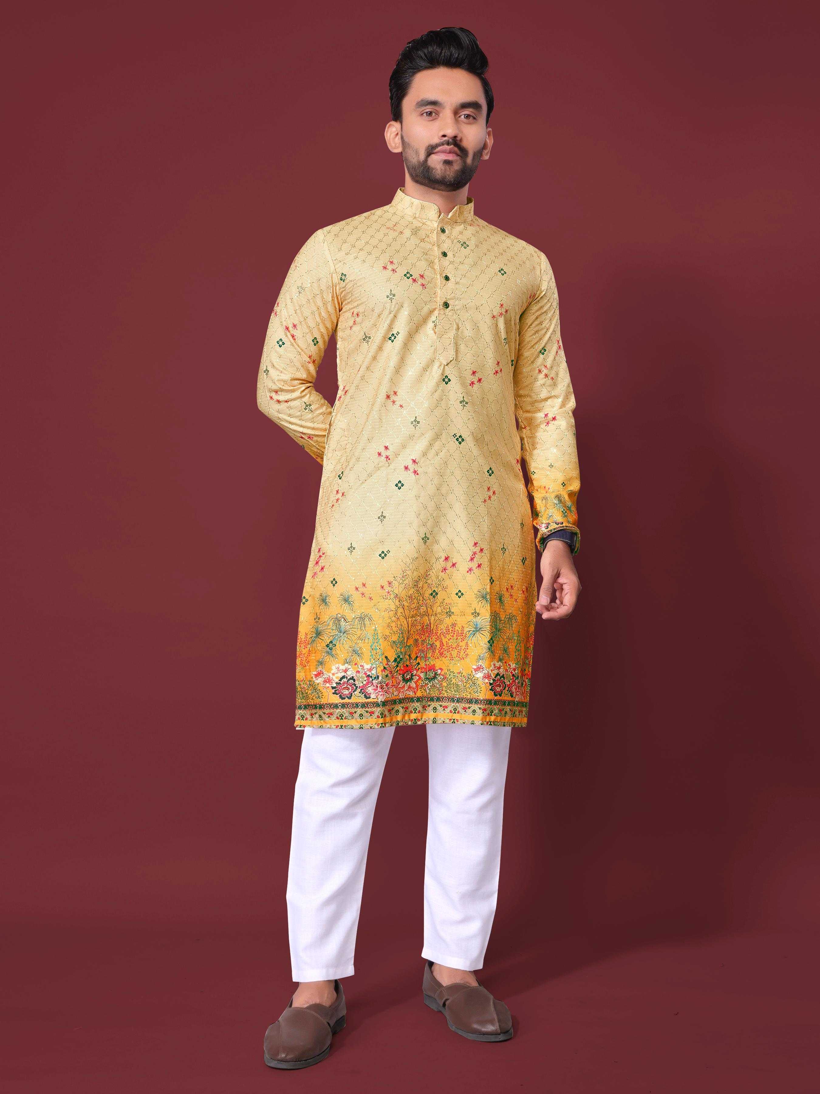 YNF Wholesale Cotton Mens Kurta Pyjama KESH620 Inaara | Surat Manufacturer