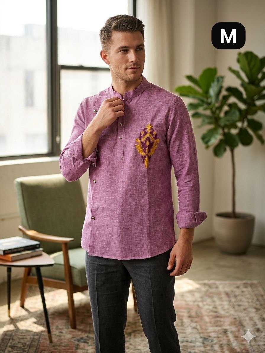 YNF Wholesale Cotton Mens Kurtas KESH650 Short | Surat Manufacturer
