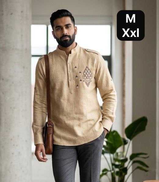 YNF Wholesale Cotton Mens Kurtas KESH650 Short | Surat Manufacturer