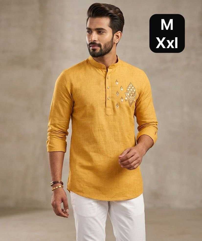 YNF Wholesale Cotton Mens Kurtas KESH650 Short | Surat Manufacturer