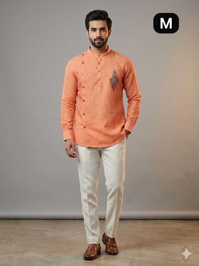 YNF Wholesale Cotton Mens Kurtas KESH650 Short | Surat Manufacturer
