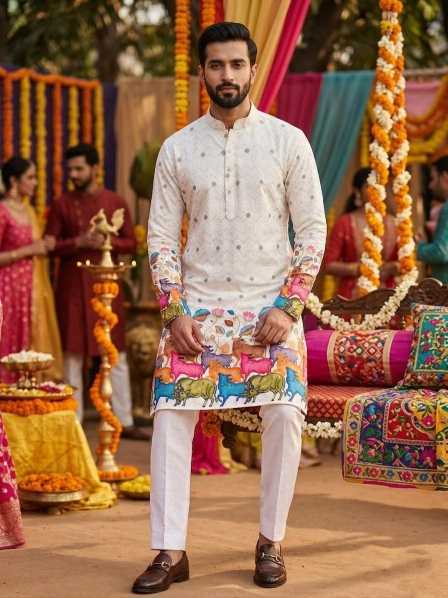 YNF Wholesale Cotton Mens Kurta Pyjama KESH659 KILLER4 | Surat Manufacturer