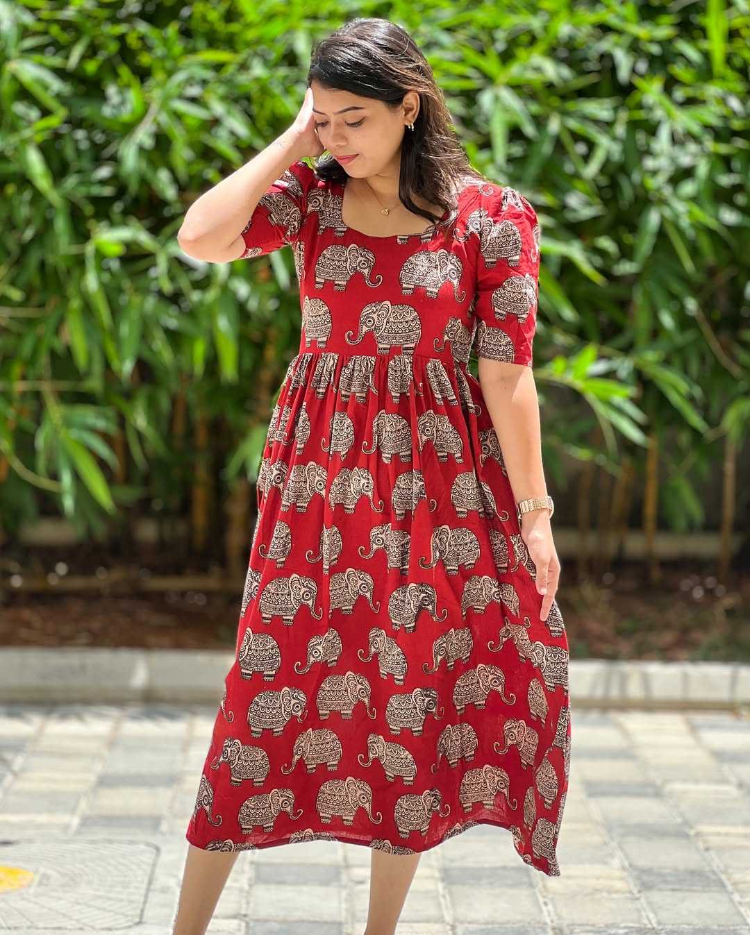 YNF Wholesale Cotton Maxi Dresses KESH751 1071 | Surat Manufacturer