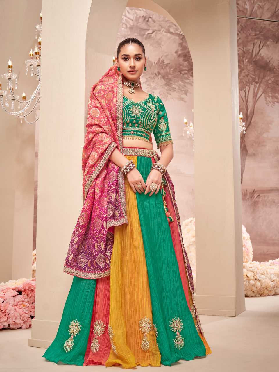 YNF Wholesale Crush Silk Designer Lehenga Choli KESH113 SL 4302 | Surat Manufacturer