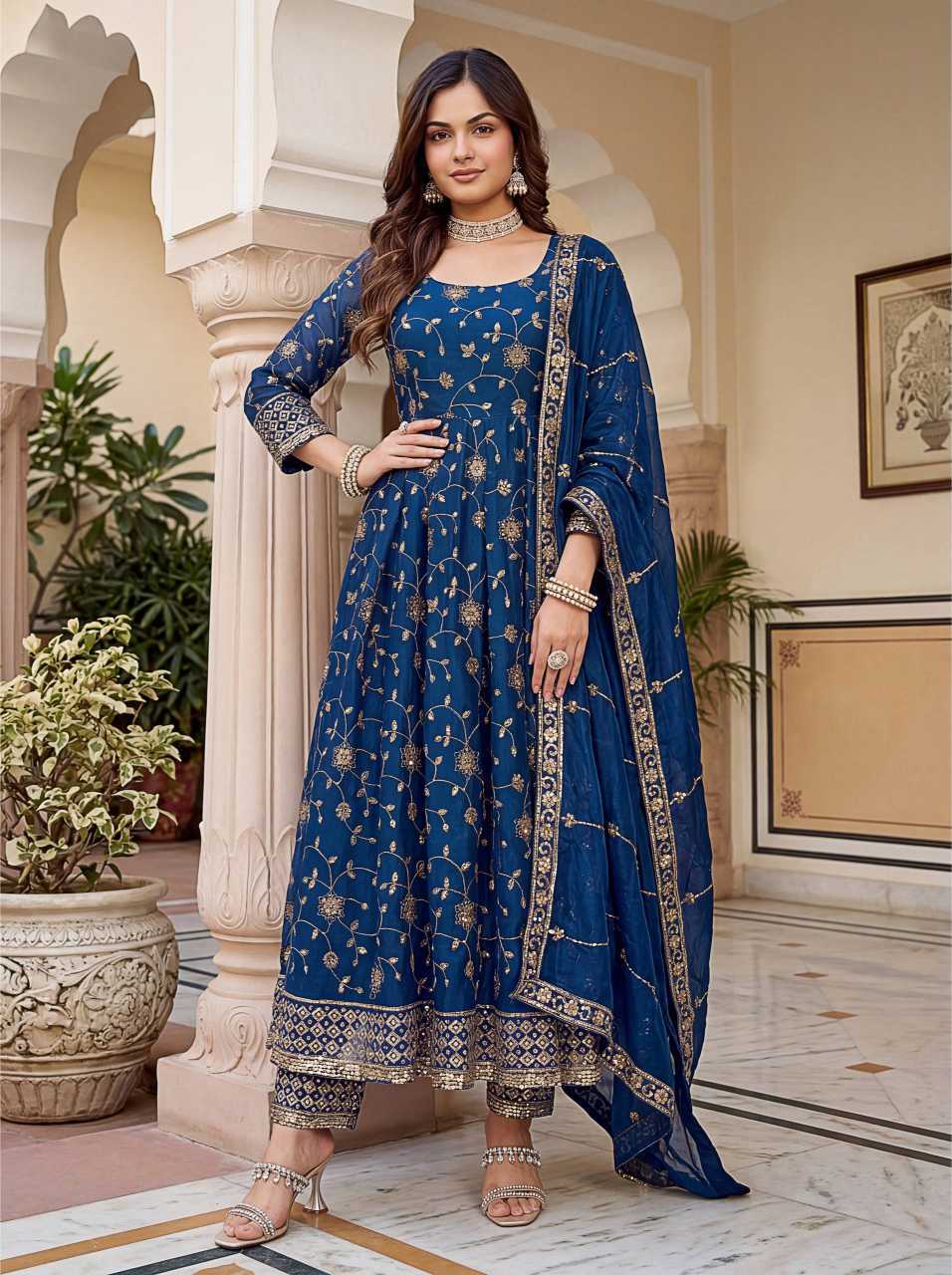 YNF Wholesale FENDY Anarkali Gown KESH533 5170 | Surat Manufacturer