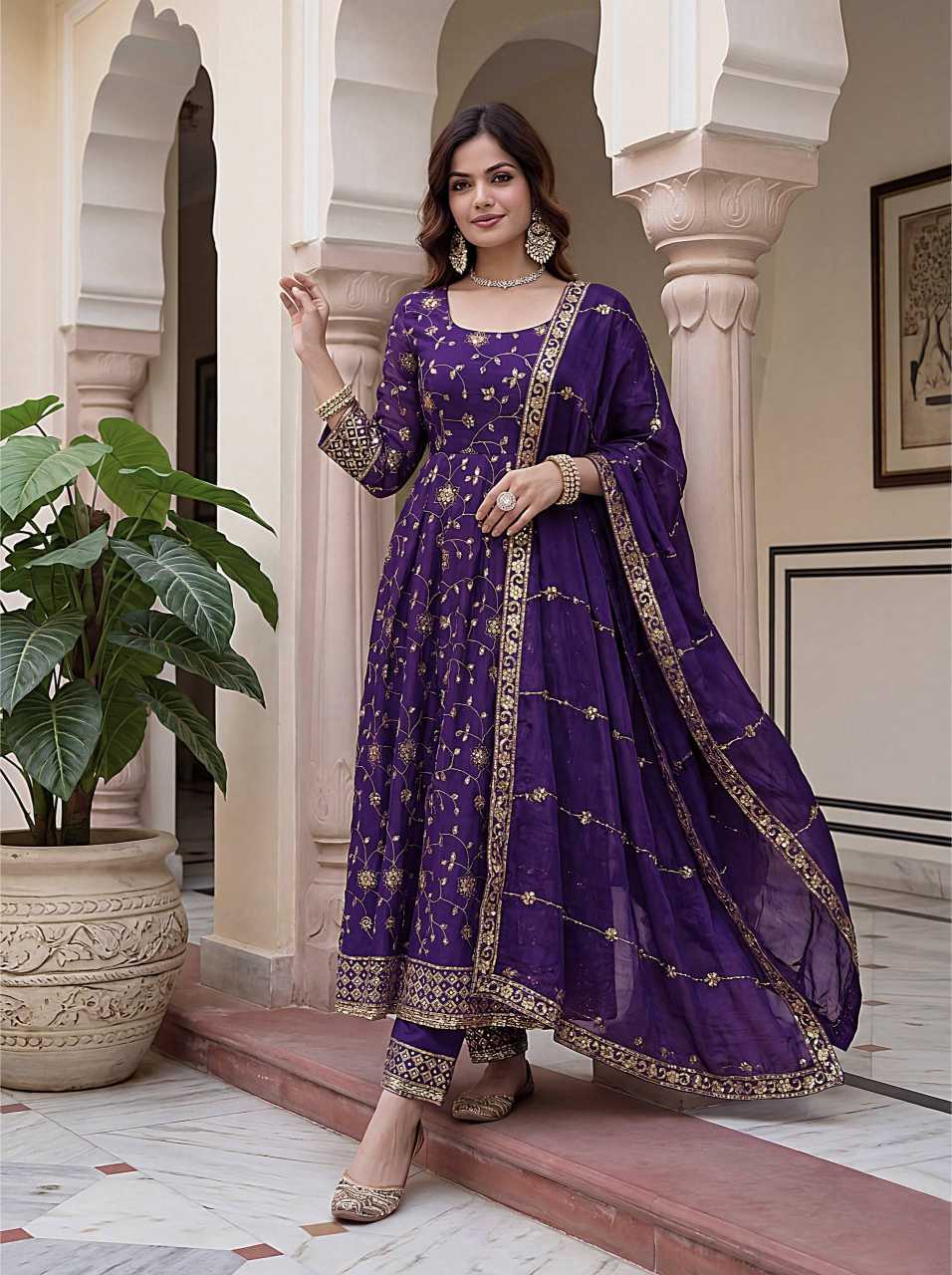 YNF Wholesale FENDY Anarkali Gown KESH533 5170 | Surat Manufacturer