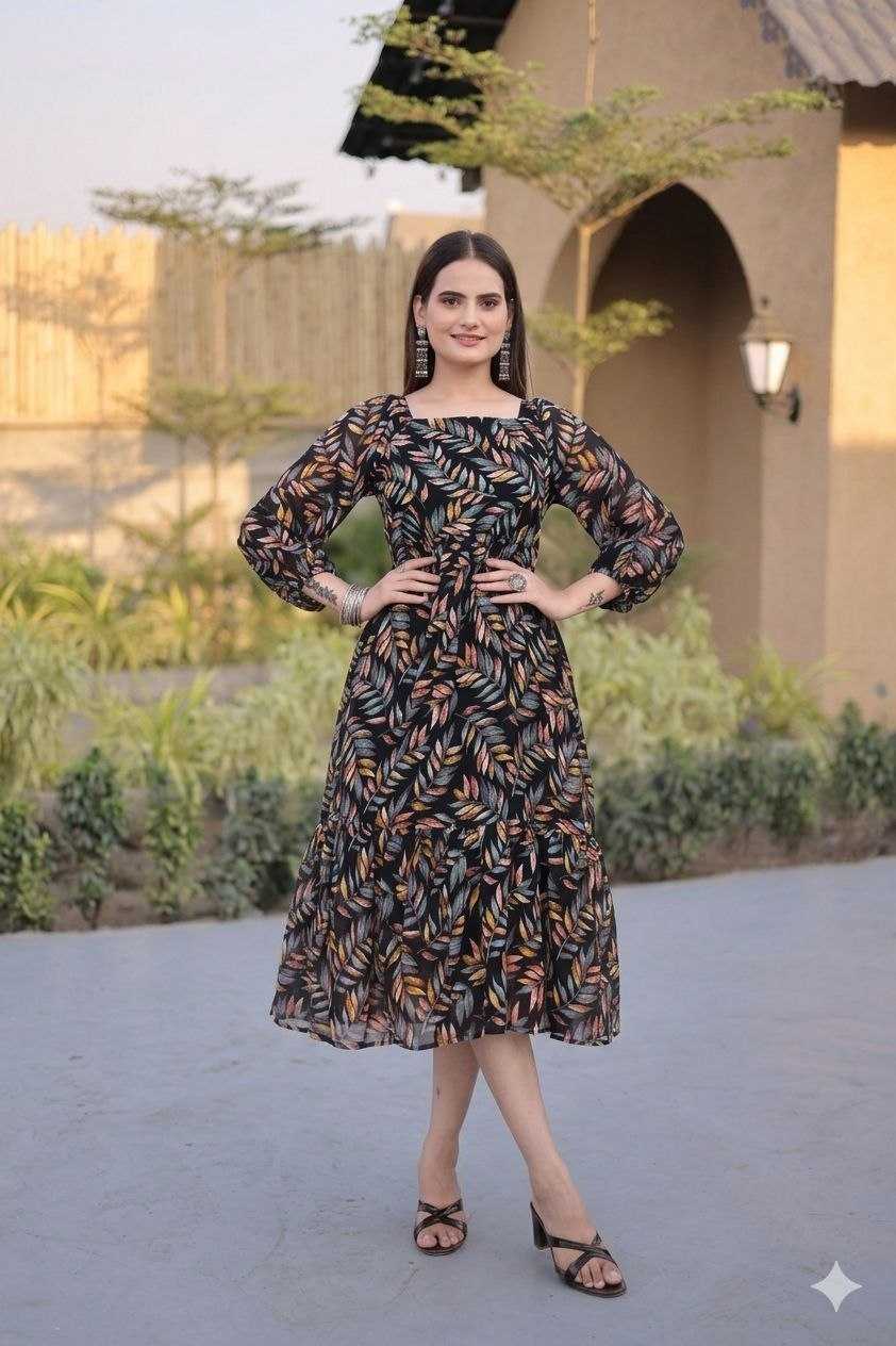 YNF Wholesale Georgette Maxi Dresses KESH121 long | Surat Manufacturer
