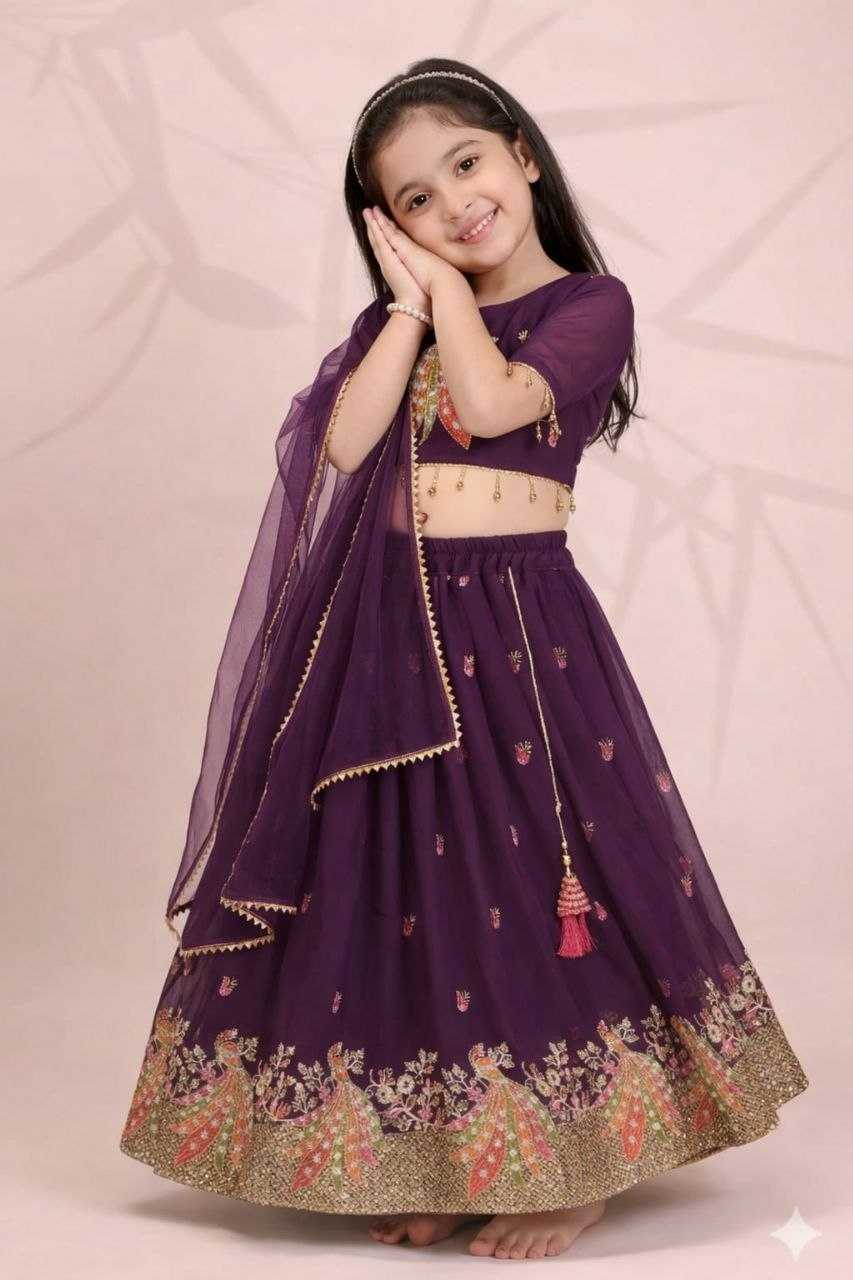 YNF Wholesale Georgette Kids Lehenga KESH461 253 | Surat Manufacturer