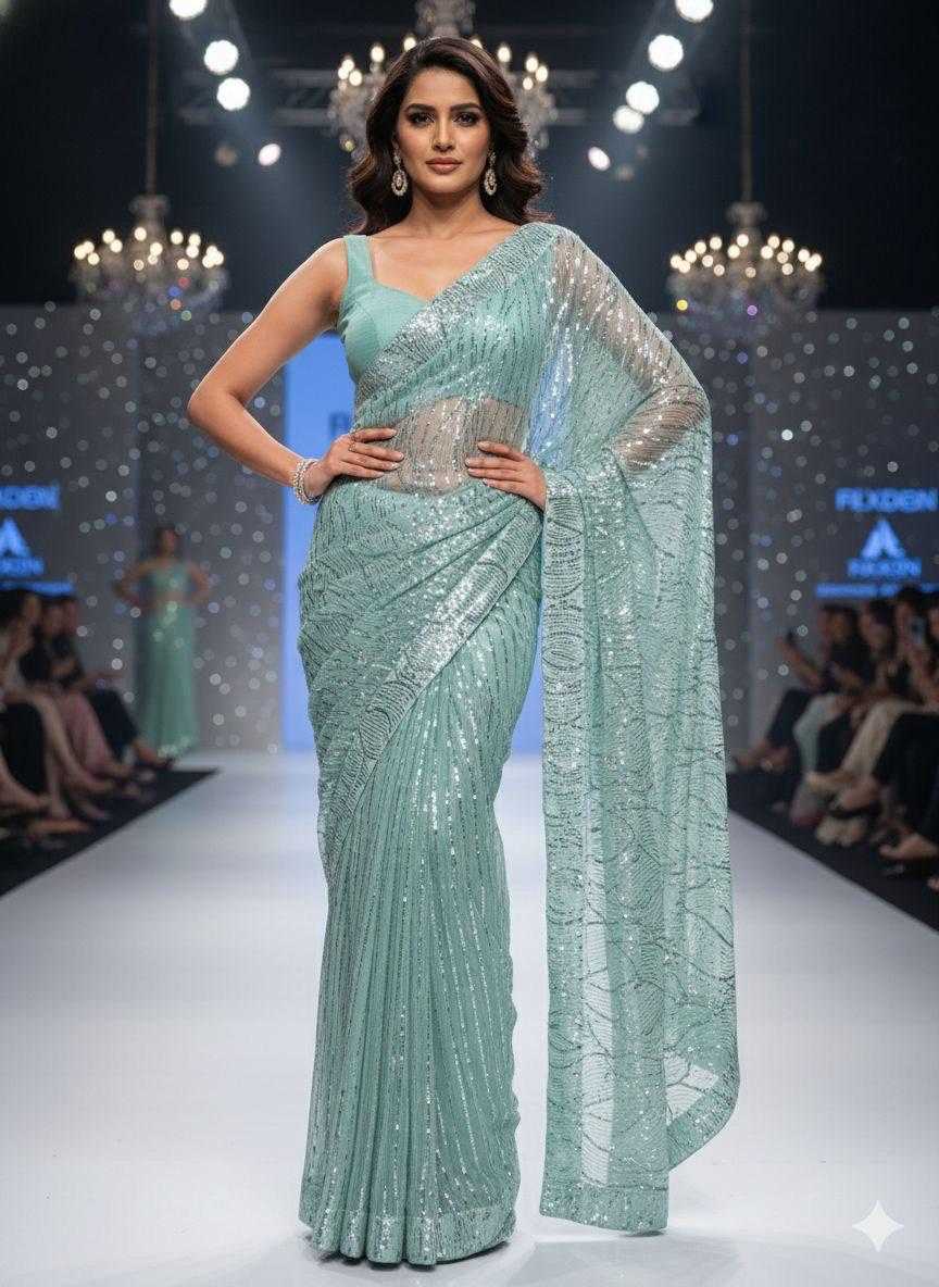 YNF Wholesale Imported Designer Sarees RIN112 HALF HALF | Surat Manufacturer