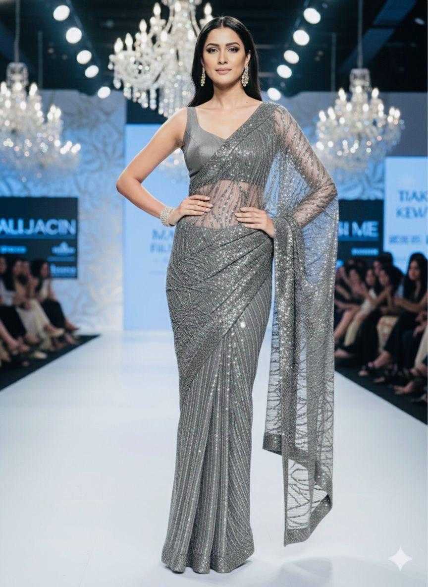 YNF Wholesale Imported Designer Sarees RIN112 HALF HALF | Surat Manufacturer
