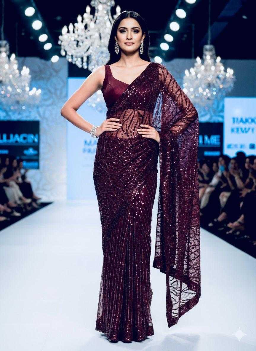 YNF Wholesale Imported Designer Sarees RIN112 HALF HALF | Surat Manufacturer