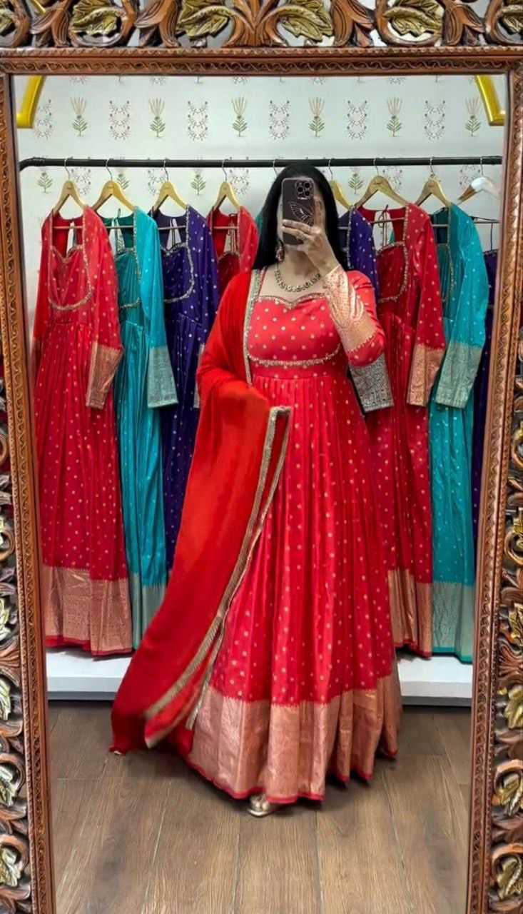 YNF Wholesale Jacquard Party Gowns KESH496 570 | Surat Manufacturer