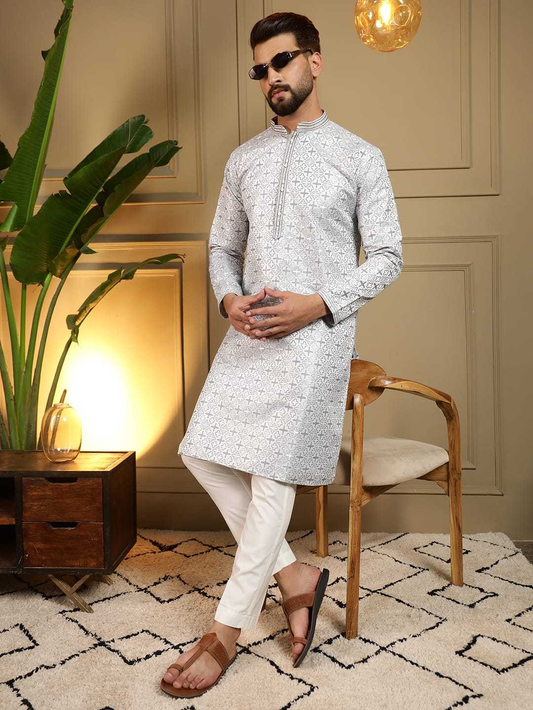 YNF Wholesale Jacquard Mens Kurtas KESH629 Vantara- 06 | Surat Manufacturer
