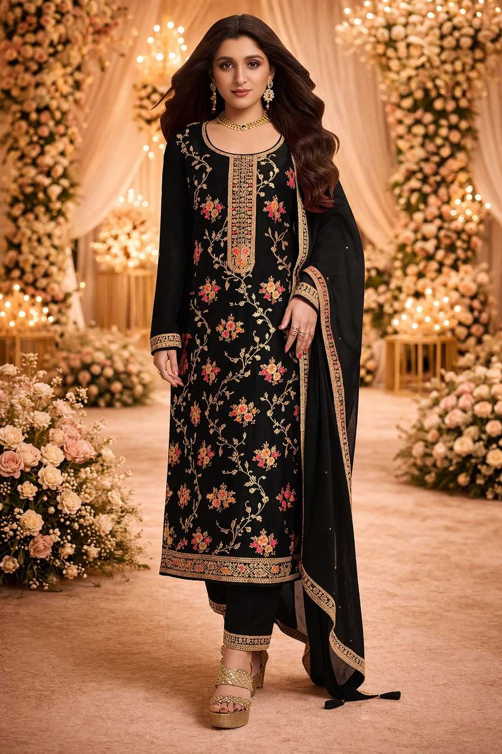 YNF Wholesale Jacquard Embroidery Suits KESH745 TF-1554 | Surat Manufacturer
