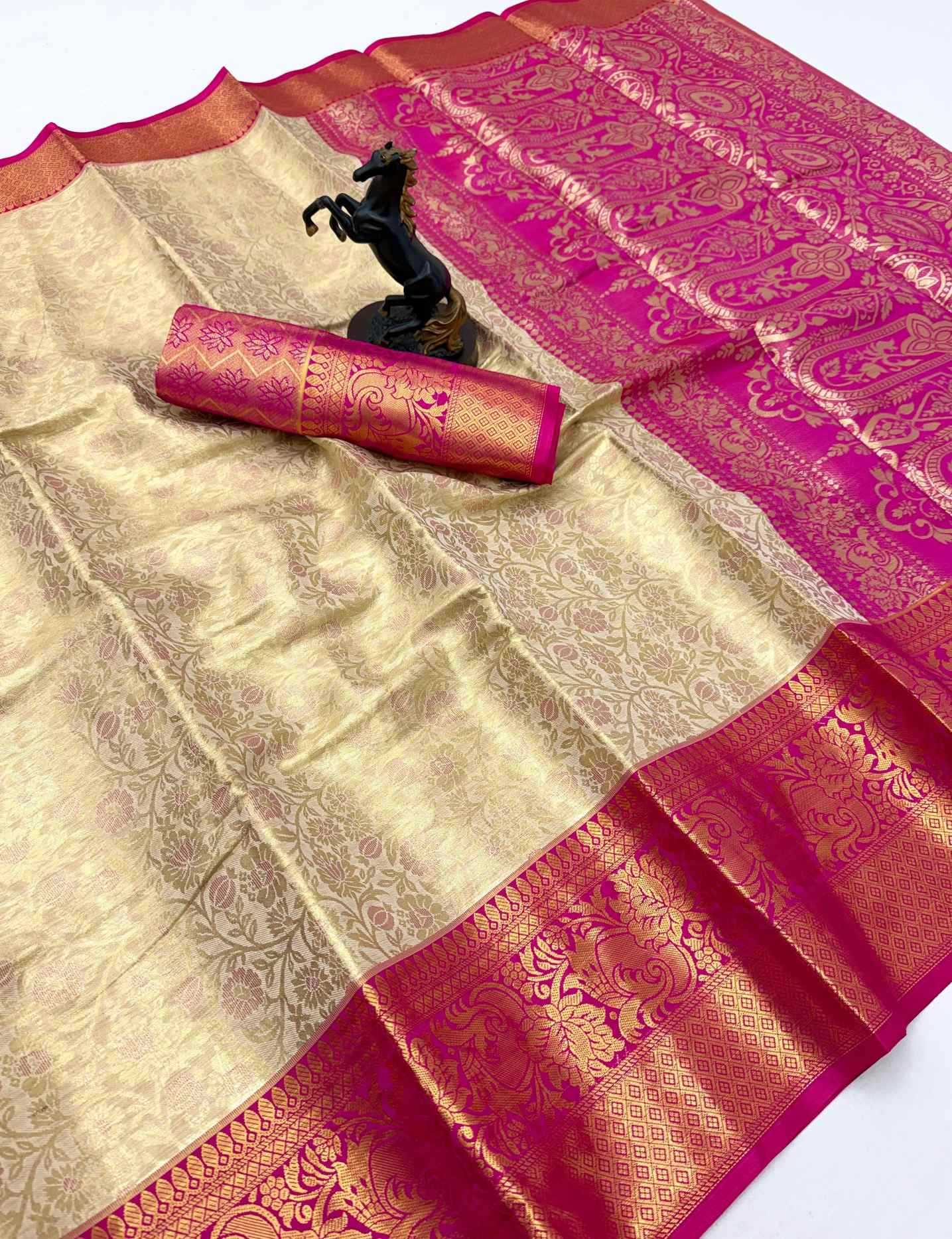 YNF Wholesale Kanjivaram Silk Designer Silk Sarees RIN211 Gaurika | Surat Manufacturer