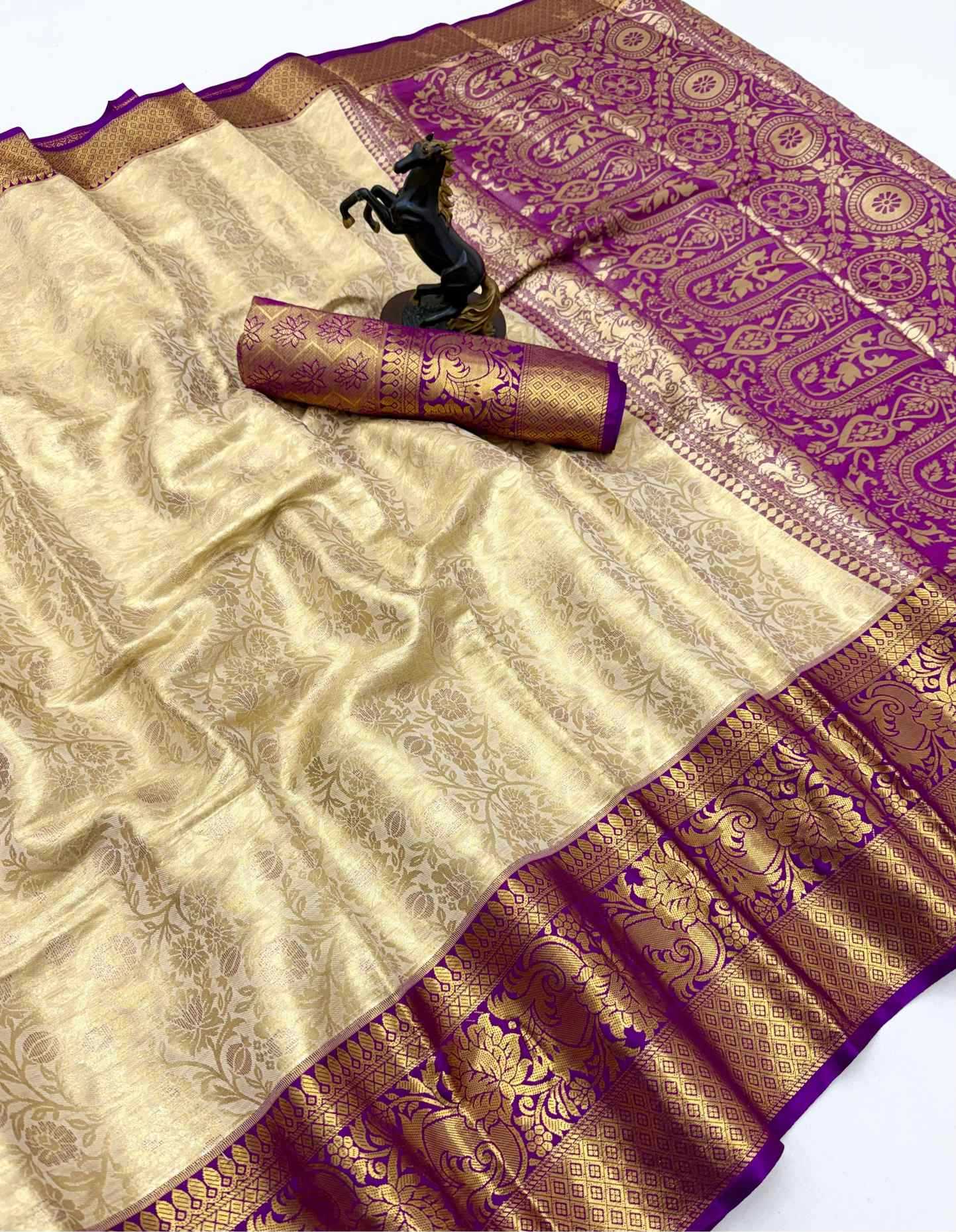 YNF Wholesale Kanjivaram Silk Designer Silk Sarees RIN211 Gaurika | Surat Manufacturer