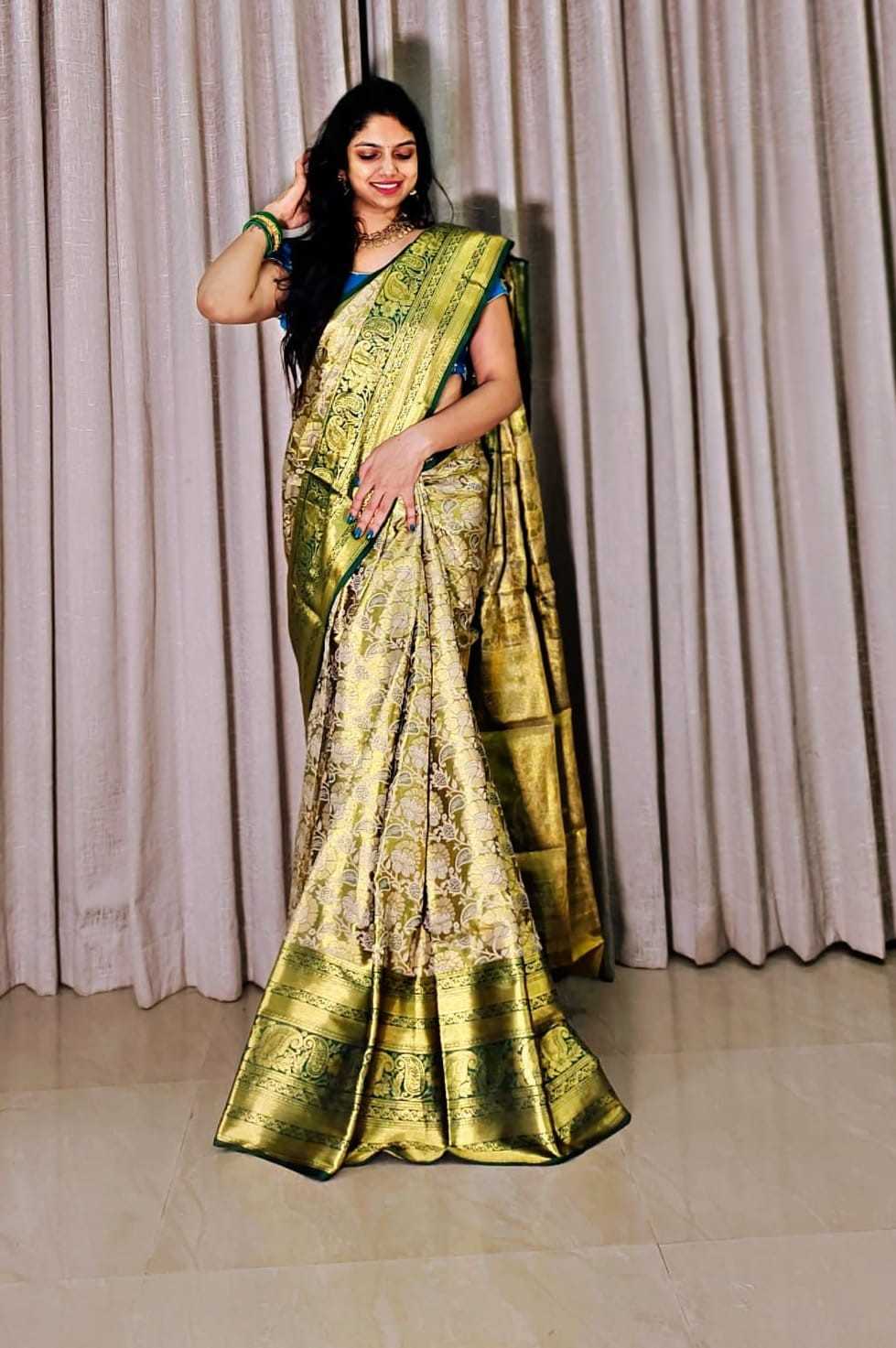 YNF Wholesale Kanjivaram Silk Handloom Sarees RIN211 Sravanti-Vol-3 | Surat Manufacturer