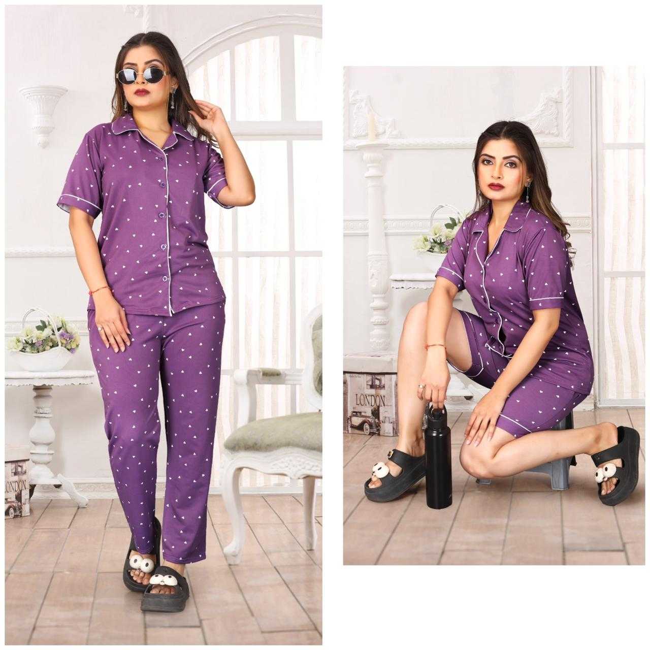 YNF Wholesale Lycra Night Wear KESH102 16 | Surat Manufacturer