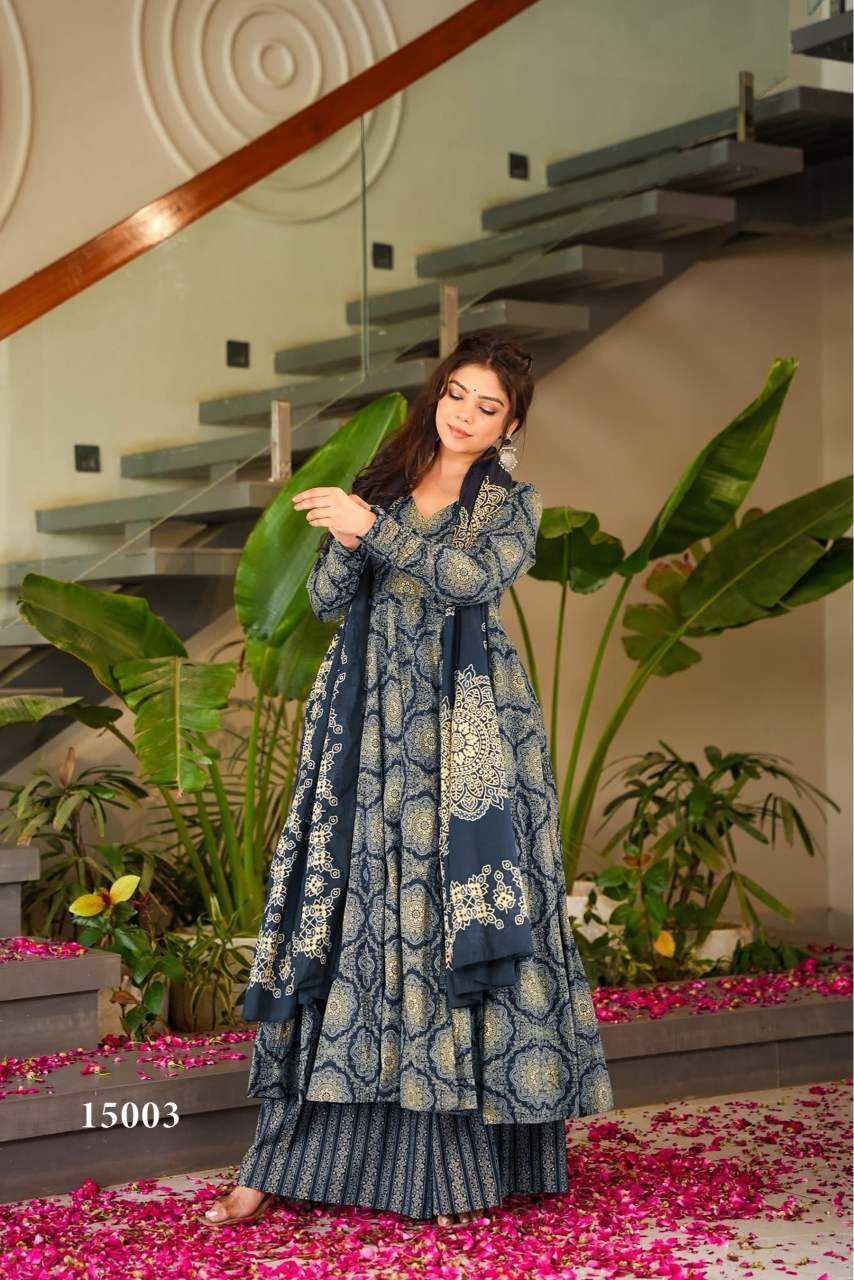 YNF Wholesale Muslin Cotton Printed Gowns KESH448 15001 | Surat Manufacturer