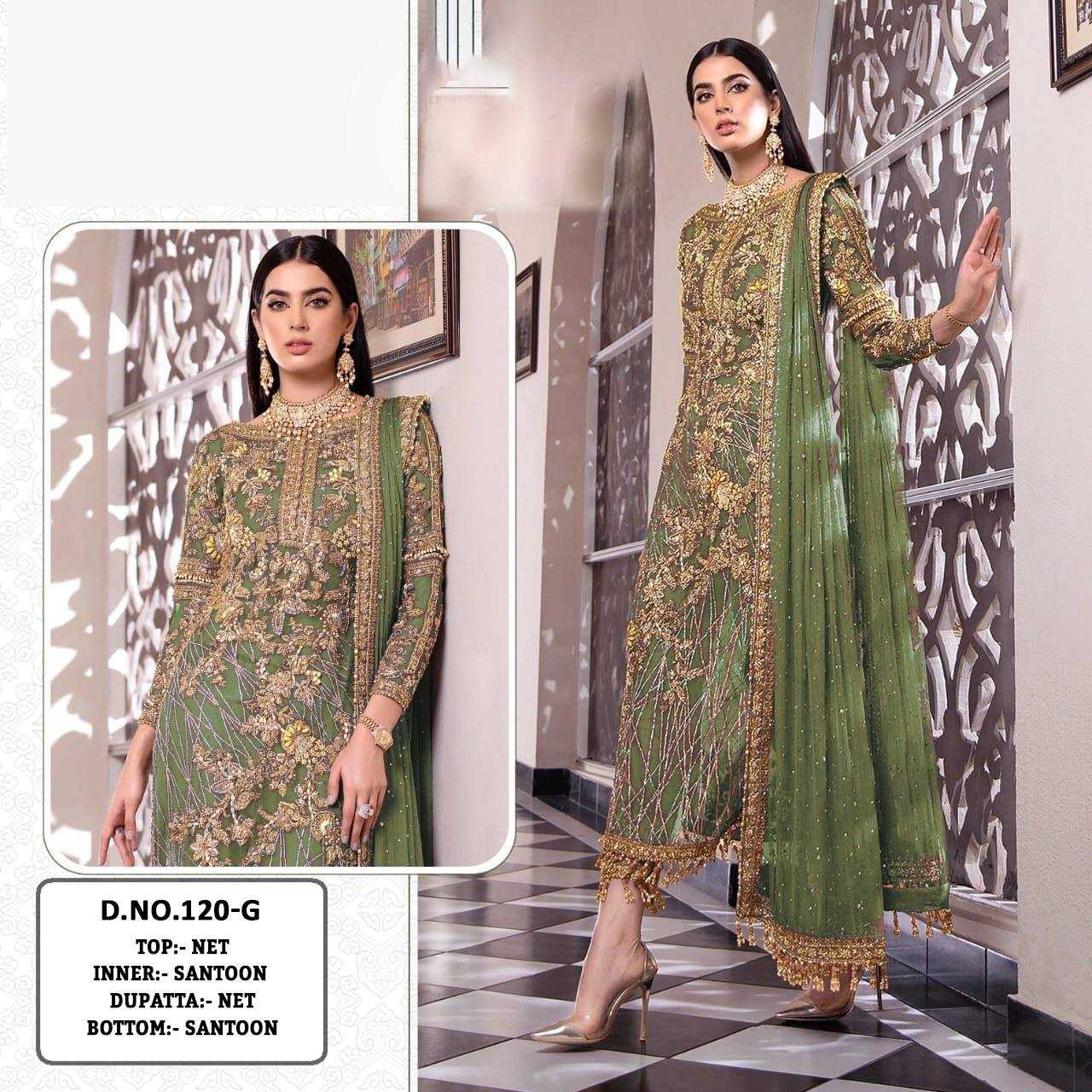 YNF Wholesale Net Embroidery Suits KESH129 120 | Surat Manufacturer